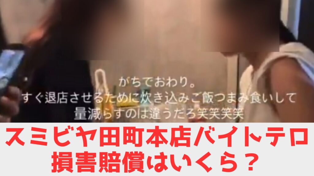 スミビヤ　バイトテロ　賠償